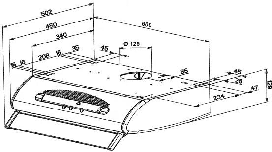 Flexit kjøkkenvifte Gourmet-MW hvit