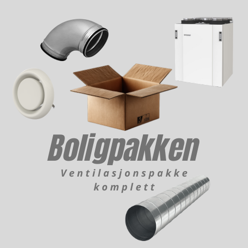 Komplett ventilasjonspakke Medium (45-150m²) bolig