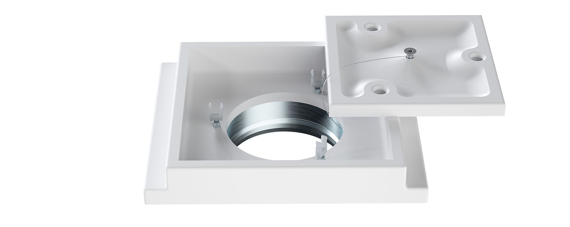 Gipsventil Square Ø160Tilluft Ventmann