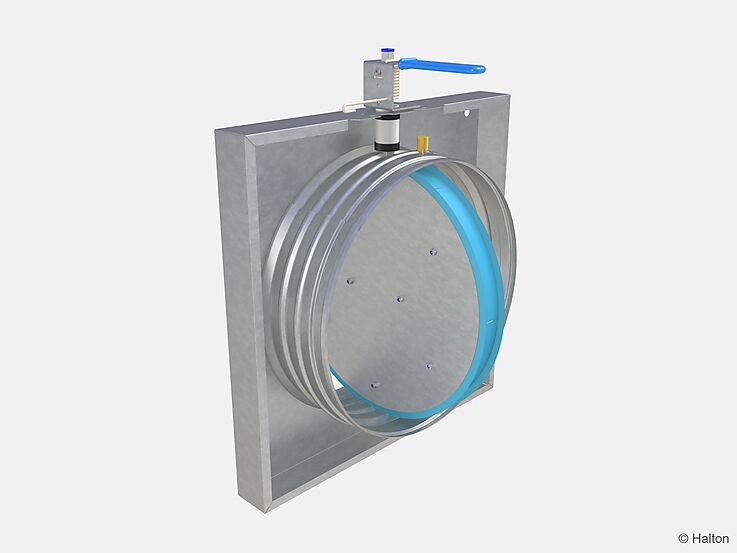 FDI Ø400 Brannspjeld med smeltesikring